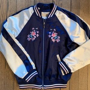 H&M girls satin bomber jacket